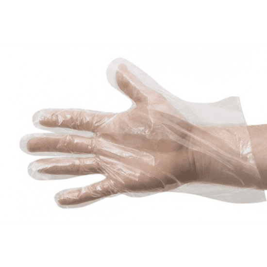 BB-Shop Jednorázové mikrotenové rukavice silné univerzální 100 kusů