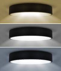 Solight Solight LED osvětlení s dálkový ovladačem, 36W, 2300lm, 30cm, změna chromatičnosti, stmívatelné, černá WO798-1-B