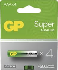 GP Alkalická baterie SUPER AAA (LR03) - 4ks