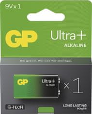 GP Batteries GP Alkalická baterie ULTRA PLUS 9V (6LF22) - 1ks