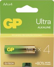 GP Alkalická baterie ULTRA AA (LR6) - 4ks