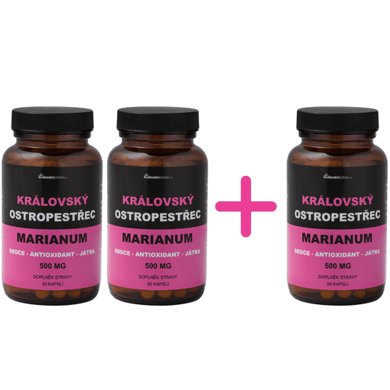 Kralovstvizdravi 2+1 Královský Ostropestřec Marianum 500 mg, extrakt 80% Silymarinu