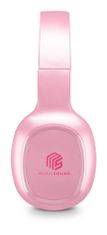 VšeNaMobily.cz Bluetooth sluchátka MUSIC SOUND s hlavovým mostem a mikrofonem, růžová