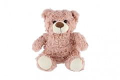Teddies Medvěd/Medvídek sedící plyš 22cm růžový