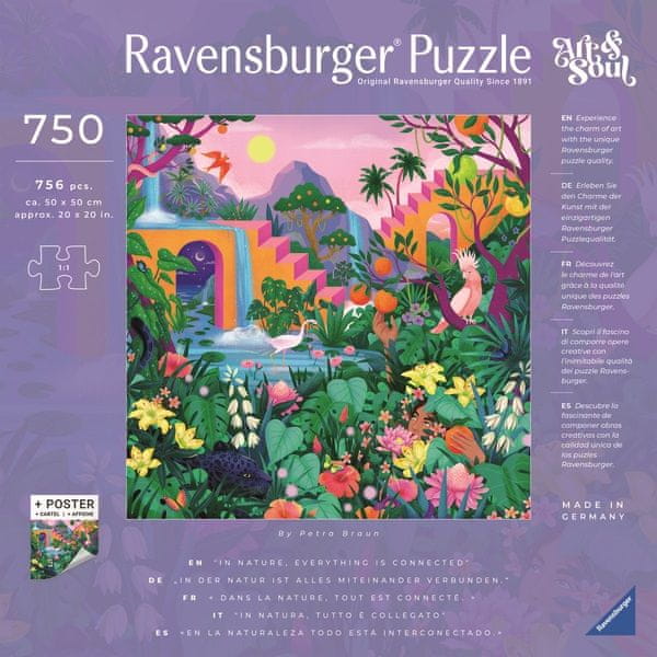 Ravensburger Puzzle Art & Soul: Úžasná příroda 750 dílků