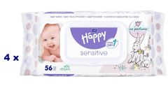 Bella Happy Baby Set 4 ks čistících ubrousků Sensitive