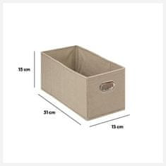 Intesi Box / Krabice do regálu 15x31cm hladký béžový tmavý