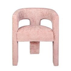 Intesi Chlupatá židle růžová