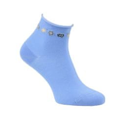 Zdravé Ponožky Zdravé ponožky dámské zdravotní vzorované kotníkové ruličkové ponožky bez gumiček 6301424 4pack, 35-38