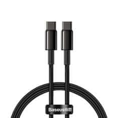 BASEUS Baseus USB typu C - Rychlonabíjecí kabel USB typu C Power Delivery Quick Charge 100 W 5 A 1 m černý (CATWJ-01)