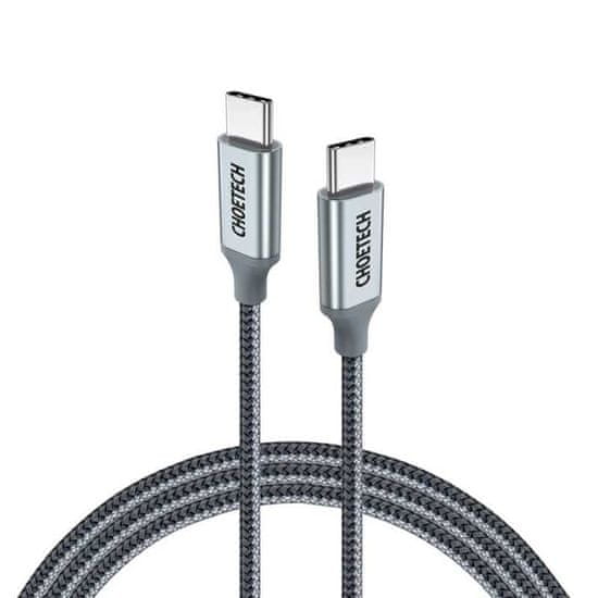 Choetech Kabel Choetech USB typu C - USB typu C 5A 100 W Power Delivery 480 Mb/s 1,8 m šedý (XCC-1002-GY)
