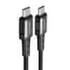 Acefast USB Type C - Kabel USB Type C 1,2 m, 60 W (20 V/3 A), černý (C1-03 black)
