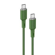 AceFast Acefast USB Type C - Kabel USB Type C 1,2 m, 60W (20V/3A) zelený (C2-03 oliver green)
