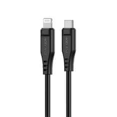 Kabel Acefast MFI USB Type C - Lightning 1,2 m, 30W, 3A černý (C3-01 black)