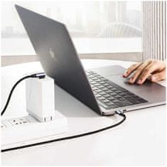 Ugreen Ugreen úhlový kabel USB typu C - USB typu C Power Delivery 60 W 20 V 3 A 1 m černošedý (US255 50123)