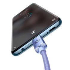 BASEUS Kabel USB řady Baseus Crystal Shine pro rychlé nabíjení a přenos dat USB typu C - USB typu C 100W 2m fialový (CAJY000705)
