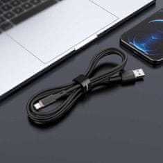 AceFast Kabel Acefast MFI USB - Lightning 1,2 m, 2,4 A černý (C2-02 black)