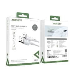 AceFast Acefast USB - kabel USB typu C 1,2 m, 3A bílý (C2-04 bílá)