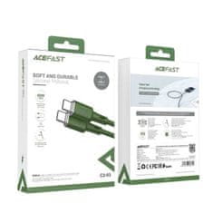 AceFast Acefast USB Type C - Kabel USB Type C 1,2 m, 60W (20V/3A) zelený (C2-03 oliver green)
