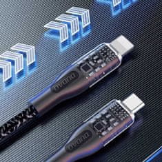 DUDAO 30W 1m rychlonabíjecí kabel USB-C - Lightning Dudao L22 - šedý
