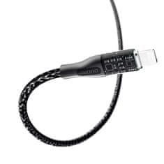 DUDAO 30W 1m rychlonabíjecí kabel USB-C - Lightning Dudao L22 - šedý