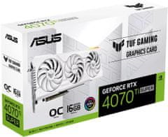 ASUS TUF Gaming GeForce RTX 4070 Ti SUPER White OC Edition, 16GB GDDR6X