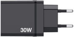 Verbatim síťová nabíječka, 3x USB-A, USB-C, 30W, černá