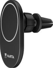 Varta bezdrátová nabíječka do auta kompatibilní s MagSafe, 15W, černá