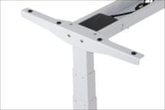 STEMA Elektrický rám na stůl PRATO 04-3T/W. Elektrické nastavení výšky 59-123,5 cm. Paměť 3 výškových poloh. Antikolizní systém. Manuální nastavení délky 107-170 cm. 3-segmentová noha. Bílá barva.