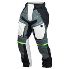 Cappa Racing Kalhoty moto pánské FIORANO textilní šedé / bílé 4XL