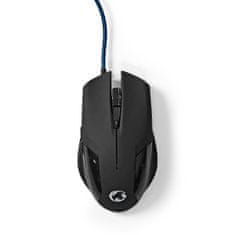 Nedis GMWD110BK herní myš drátová / 7200 DPI / 6 tlačítek