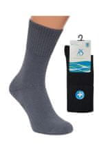 Regina 9500 šedé pánské ponožky antibakteriální Barva: šedá, Velikost: 39-42