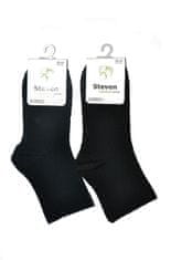 STEVEN 125 černé dámské ponožky bambus Barva: černá, Velikost: 38-40
