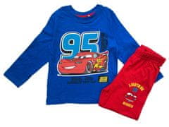 Eplusm Chlapecké bavlněné pyžamo Blesk McQueen 95 122 / 6–7 rokov Modrá