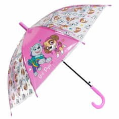 Eplusm Automatický transparentní deštník Girl pups Tlapková Patrola