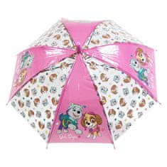 Eplusm Automatický transparentní deštník Girl pups Tlapková Patrola