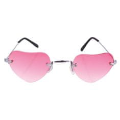 funny fashion Brýle růžové srdce