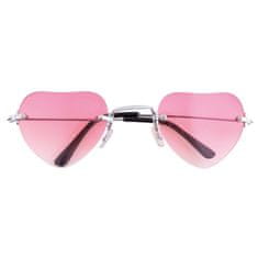 funny fashion Brýle růžové srdce