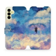 Mobiwear Flip pouzdro na mobil Samsung Galaxy A15 / A15 5G - MR09S Dívka na houpačce v oblacích