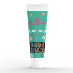 Caketools NEON Shade - Neonová gelová barva Turquoise - tyrkysová 30g