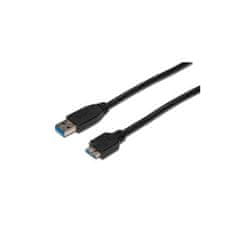 Digitus USB kabel AK-300116-010-S USB 3.0, USB A - Micro USB B, M / M, 1m