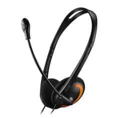 Canyon Sluchátka s mikrofonem CNS-CHS01BO - černý/ oranžový
