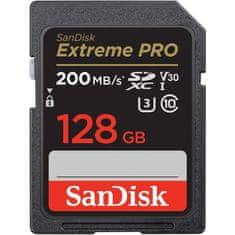 SanDisk Paměťová karta SDXC Extreme Pro 128GB UHS-I U3 (200R/ 90W)
