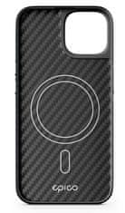 EPICO Kryt na mobil Hybrid Carbon Magnetic s MagSafe na Apple iPhone 15 Plus - černý