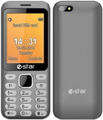 eStar Mobilní telefon X28 Dual Sim - stříbrný