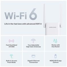 Mercusys Wi-Fi extender ME70X, AX1800 Wi-Fi 6 - bílý