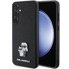 Karl Lagerfeld Originální pouzdro Saffiano Karl&amp;Choupette KLHCS24SPSAKCMPK pro Samsung Galaxy S24 black