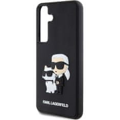 Karl Lagerfeld Originální kryt KARL LAGERFELD hardcase 3D Rubber Karl&Choupette KLHCS24S3DRKCNK pro Samsung Galaxy S24 Plus , barva černá