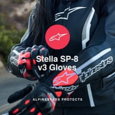 Alpinestars rukavice STELLA SP-8 V3 dámské černo-bílé XL