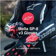 Alpinestars rukavice STELLA SP-8 V3 dámské černo-bílo-růžové XS
